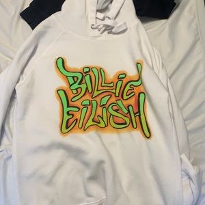 Billie eilish white sweatshirt